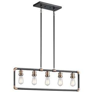 KK43887BK Imahn Linear Pendant Pendant Light - Black