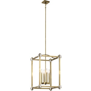 KK43918NBR Cayden Entrance / Foyer Pendant Light - Natural Brass