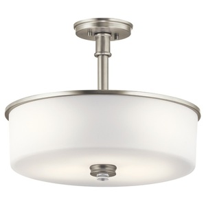 KK43925NI Joelson Semi Flush Mount Ceiling Light - Brushed Nickel