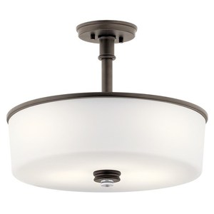 KK43925OZL18 Joelson Semi Flush Mount Ceiling Light - Olde Bronze