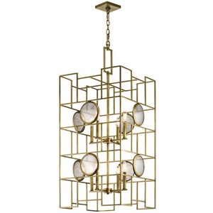 KK43935NBR Vance Entrance / Foyer Pendant Light - Natural Brass