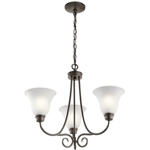 KK43937OZ Bixler Mini Chandelier - Olde Bronze