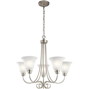 KK43938NI Bixler Mid Sized Chandelier Chandelier - Brushed Nickel