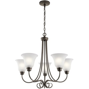 KK43938OZ Bixler Mid Sized Chandelier Chandelier - Olde Bronze