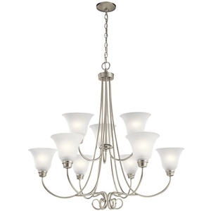 KK43939NI Bixler Large Foyer Chandelier Chandelier - Brushed Nickel