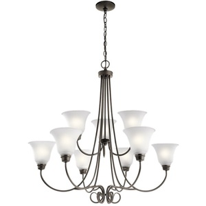 KK43939OZ Bixler Large Foyer Chandelier Chandelier - Olde Bronze