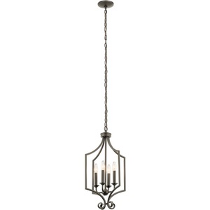 KK43940OZ Bixler Entrance / Foyer Pendant Light - Olde Bronze