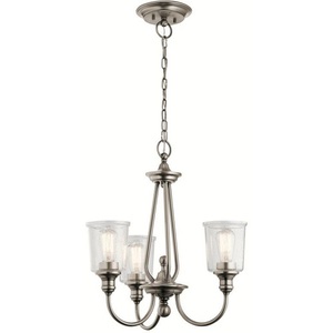 KK43945CLP Waverly Mini Chandelier - Classic Pewter