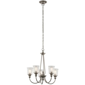 KK43946CLP Waverly Mid Sized Chandelier Chandelier - Classic Pewter