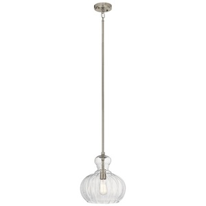 KK43955NI Riviera Down Light Pendant Light - Brushed Nickel