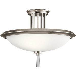 KK43960CLP Dreyfus Semi Flush Mount Ceiling Light - Classic Pewter