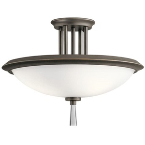 KK43960OZ Dreyfus Semi Flush Mount Ceiling Light - Olde Bronze