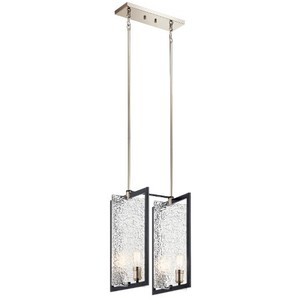 KK43980BK Forge Entrance / Foyer Pendant Light - Black