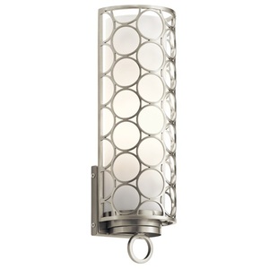 KK43989NI Melrose 1 Bulb Wall Sconce - Brushed Nickel