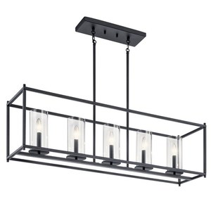 KK43995BK Crosby Linear Pendant Pendant Light - Black