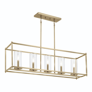 KK43995NBR Crosby Linear Pendant Pendant Light - Natural Brass