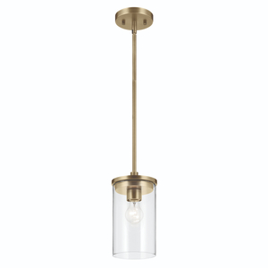 KK43996NBR Crosby Mini-Pendant Pendant Light - Natural Brass