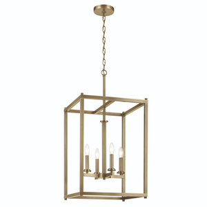 KK43998NBR Crosby Entrance / Foyer Pendant Light - Natural Brass