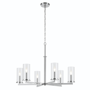 KK44013CH Crosby Mid Sized Chandelier Chandelier - Chrome