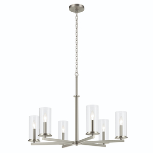 KK44013NI Crosby Mid Sized Chandelier Chandelier - Brushed Nickel