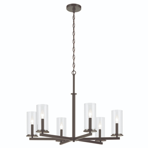 KK44013OZ Crosby Mid Sized Chandelier Chandelier - Olde Bronze