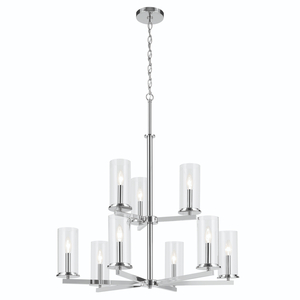 KK44014CH Crosby Mid Sized Chandelier Chandelier - Chrome