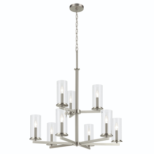 KK44014NI Crosby Mid Sized Chandelier Chandelier - Brushed Nickel