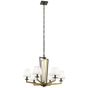 KK44022NBR Dancar Mid Sized Chandelier Chandelier - Natural Brass