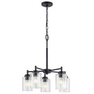 KK44030BK Winslow Mid Sized Chandelier Chandelier - Black