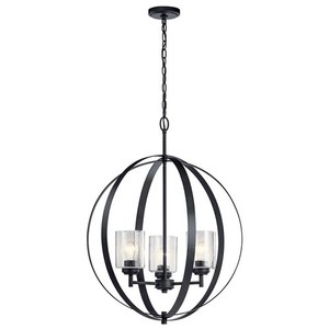 KK44034BK Winslow Entrance / Foyer Pendant Light - Black