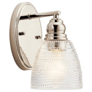 KK44148PN Karmarie 1 Bulb Wall Sconce - Polished Nickel