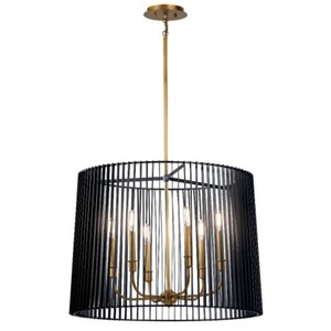 KK44167BK Linara Mid Sized Chandelier Chandelier - Black