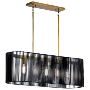 KK44168BK Linara Linear Pendant Pendant Light - Black