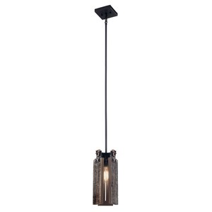 KK44182BKT Ridgewood Mini-Pendant Pendant Light - Textured Black