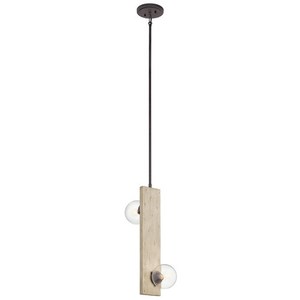 KK44297WWW Marquee Multi Light Pendant Light - White Washed Wood