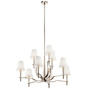 KK44311PN Kinsey Large Foyer Chandelier Chandelier - Polished Nickel