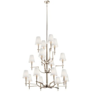 KK44312PN Kinsey Large Foyer Chandelier Chandelier - Polished Nickel