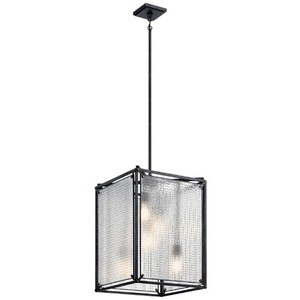 KK44334DBK Steel Entrance / Foyer Pendant Light - Distressed Black