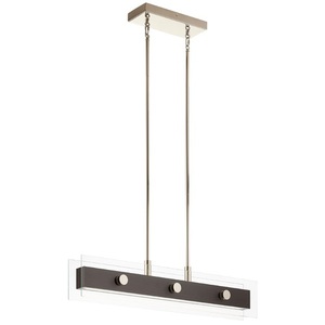 KK44340WNWLED Tig Linear Pendant Pendant Light - Walnut Wood