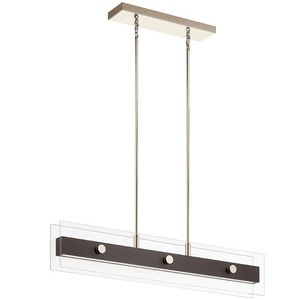 KK44344WNWLED Tig Linear Pendant Pendant Light - Walnut Wood