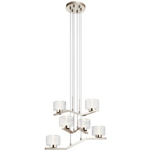 KK44347PNLED Lasus Entrance / Foyer Pendant Light - Polished Nickel