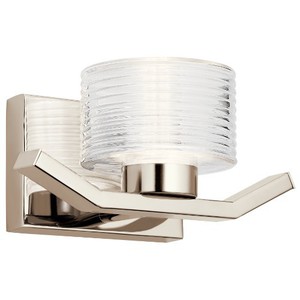 KK44349PNLED Lasus 1 Bulb Wall Sconce - Polished Nickel