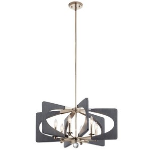 KK44360DWG Alscar Linear Pendant Pendant Light - Driftwood Grey