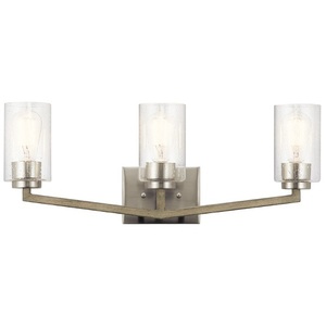 KK45034DAG Deryn 3 Bulb Bathroom Lighting - Distressed Antique Gray