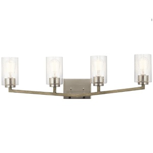 KK45035DAG Deryn 4 or More Bulb Bathroom Lighting - Distressed Antique Gray