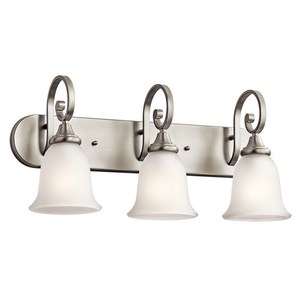 KK45055NIL18 Monroe 3 Bulb Bathroom Lighting - Brushed Nickel