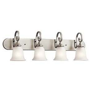 KK45056NIL18 Monroe 4 or More Bulb Bathroom Lighting - Brushed Nickel