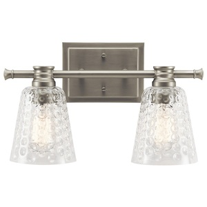 KK45096NI Nadine 2 Bulb Bathroom Lighting - Brushed Nickel