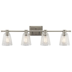 KK45098NI Nadine 4 or More Bulb Bathroom Lighting - Brushed Nickel