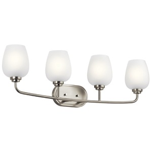 KK45130NI Valserrano 4 or More Bulb Bathroom Lighting - Brushed Nickel